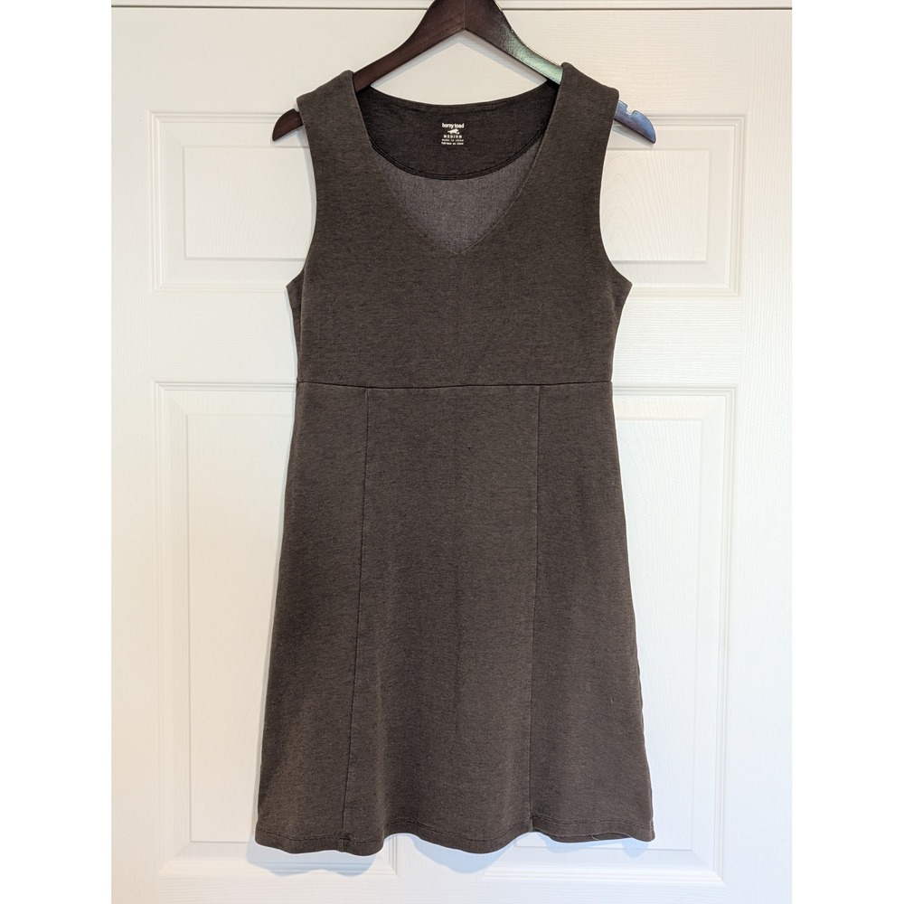 Horny Toad (Toad&Co) Brown Dress Women's Medium V-Neck Sleeveless Travel Casual